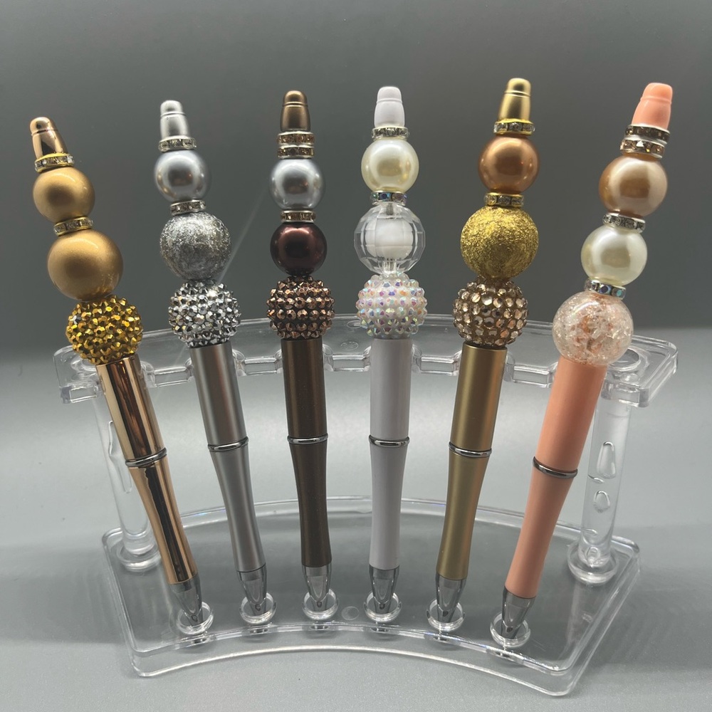 Elegant Beaded Pens - Set of 6